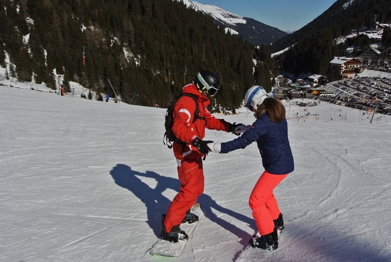 Snowboard Skischule Kostenzer Snowboardlehrer Schneespaß Zillertal